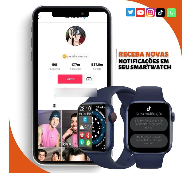 Relógio Smartwatch S9 PRO, Original, Chat GPT, com comando de voz e gestos