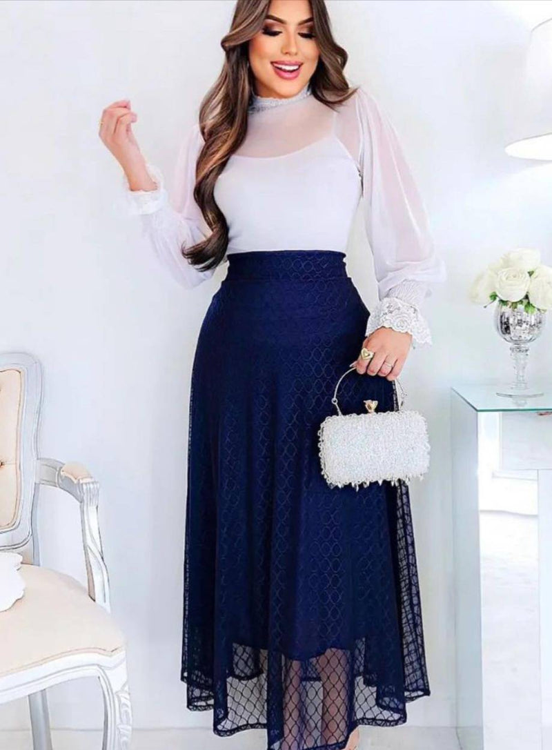 Saia de Tule Forrada: Elegância Leve e Conforto Absoluto para o Seu Estilo Único