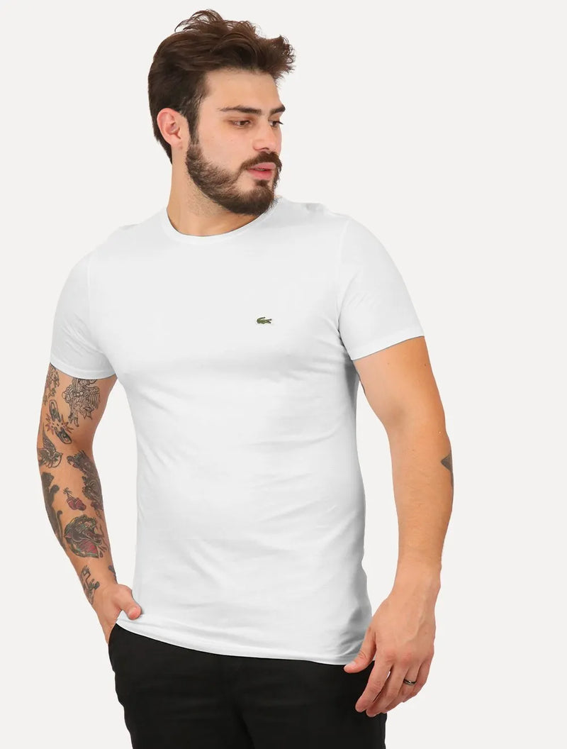 Camisa Lacoste Peruana Gola Redonda Original: Conforto e Estilo Premium