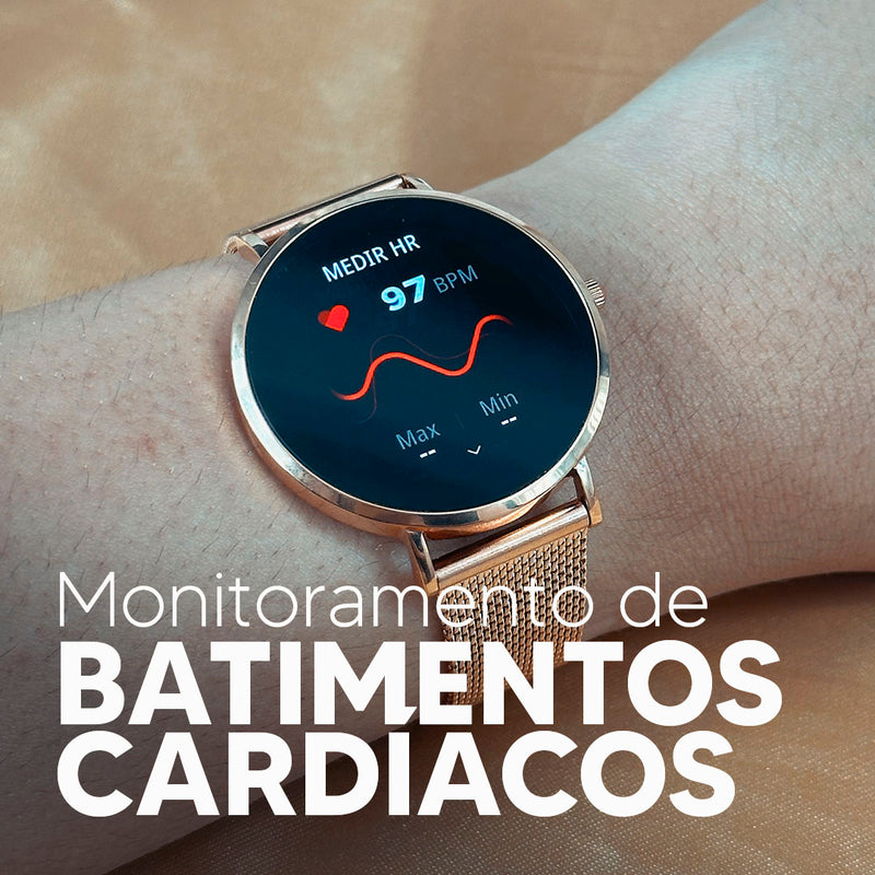 Royals Classic Smartwatch: Elegante, Tela AMOLED, Monitoramento Avançado