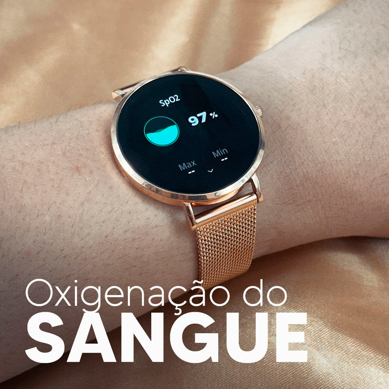 Royals Classic Smartwatch: Elegante, Tela AMOLED, Monitoramento Avançado