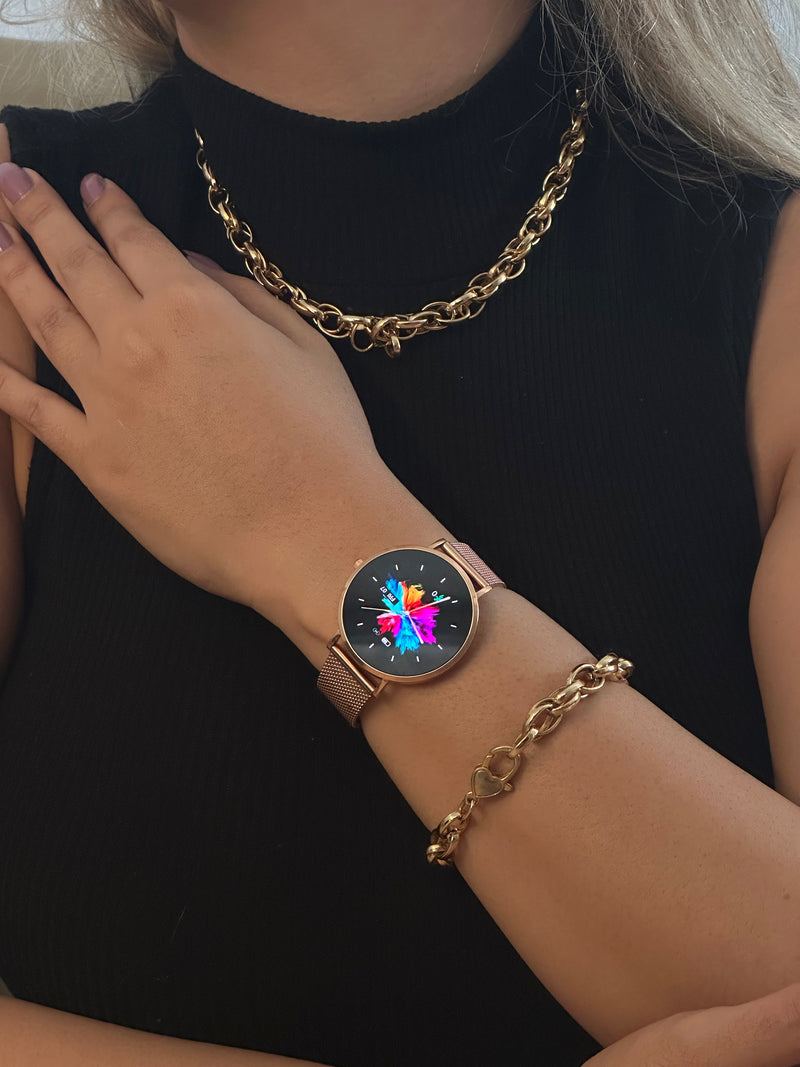 Royals Classic Smartwatch: Elegante, Tela AMOLED, Monitoramento Avançado