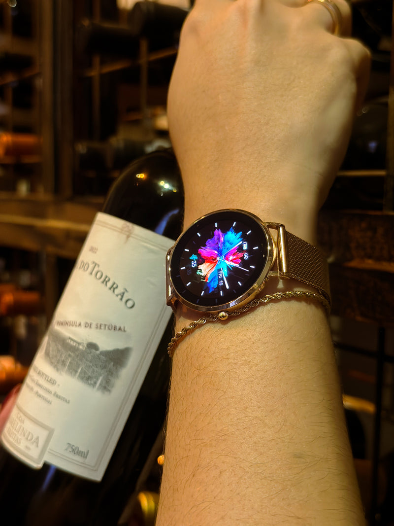 Royals Classic Smartwatch: Elegante, Tela AMOLED, Monitoramento Avançado
