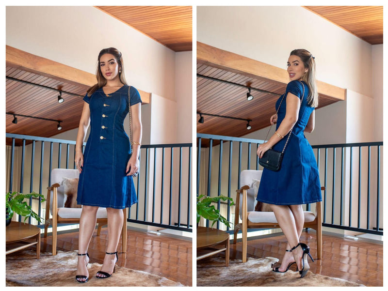 Vestido Jeans Feminino Premium: Conforto, Estilo e Versatilidade em Diversos Modelos e Tamanhos!