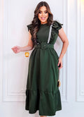 Sinta-se Linda e Confortável: Vestidos em Crepe Twill, Cores Vibrantes e Caimento Impecável