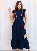 Sinta-se Linda e Confortável: Vestidos em Crepe Twill, Cores Vibrantes e Caimento Impecável