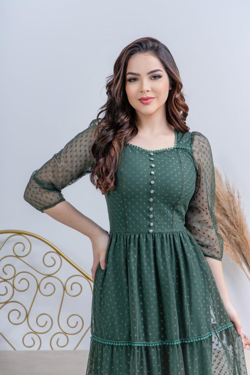 Sinta-se Linda e Confortável: Vestido Alice, o Vestido Perfeito para Celebrar Momentos Especiais!