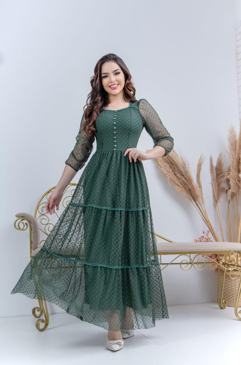 Sinta-se Linda e Confortável: Vestido Alice, o Vestido Perfeito para Celebrar Momentos Especiais!