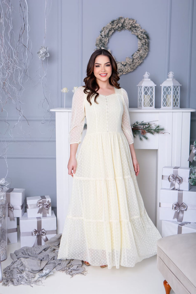 Sinta-se Linda e Confortável: Vestido Alice, o Vestido Perfeito para Celebrar Momentos Especiais!