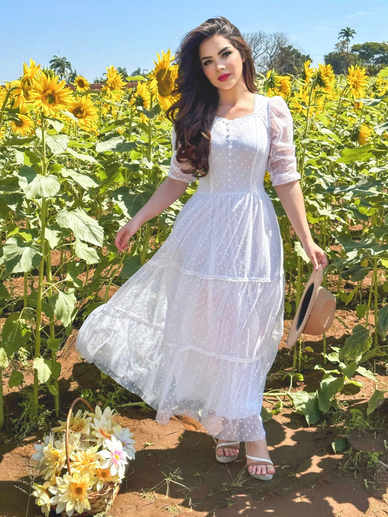 Sinta-se Linda e Confortável: Vestido Alice, o Vestido Perfeito para Celebrar Momentos Especiais!