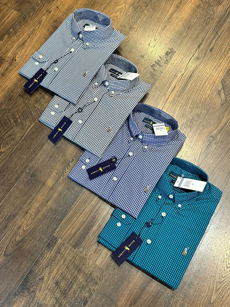 Camisa Social Ralph Lauren Xadrez Tricoline Original: Elegância e Estilo Clássico