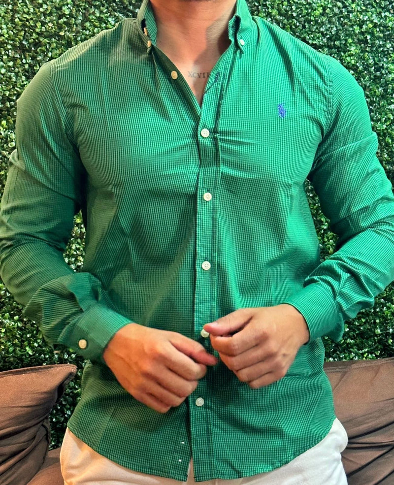 Camisa Social Ralph Lauren Xadrez Tricoline Original: Elegância e Estilo Clássico