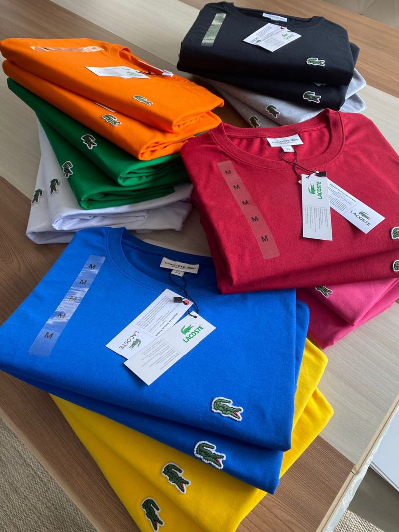 Camisa Lacoste Peruana Gola Redonda Original: Conforto e Estilo Premium