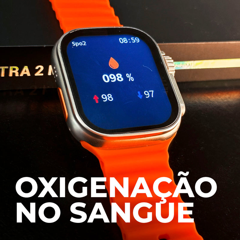XS9 Ultra 2 MAX Original: Smartwatch 49mm com Tela IPS, Monitoramento de Saúde e Ligações - Melhor Custo-Benefício