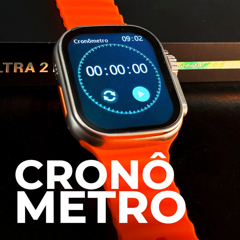 XS9 Ultra 2 MAX Original: Smartwatch 49mm com Tela IPS, Monitoramento de Saúde e Ligações - Melhor Custo-Benefício