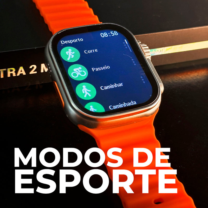 XS9 Ultra 2 MAX Original: Smartwatch 49mm com Tela IPS, Monitoramento de Saúde e Ligações - Melhor Custo-Benefício