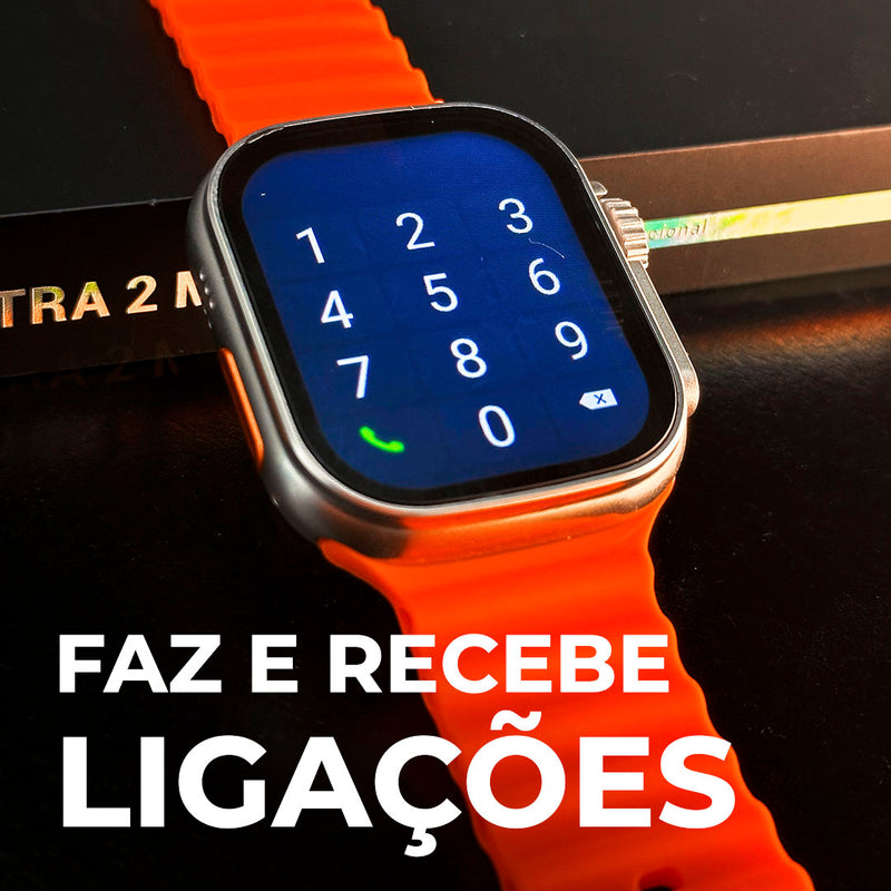 XS9 Ultra 2 MAX Original: Smartwatch 49mm com Tela IPS, Monitoramento de Saúde e Ligações - Melhor Custo-Benefício